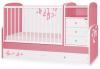 Mobilier lemn cu sistem de leganare maxi pink butterfly -70160 bertoni