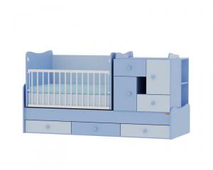 Mobilier modular din lemn Sonic Blue Bertoni 1015036 0012