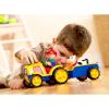 Tractor  electronic cu remorca si vacuta First Friends Tolo Toys TOLO89746
