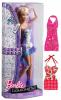 Papusa Barbie Fashionistas - Barbie Mov + 2 rochii Mattel MTX9136-BarbieMov B3902036