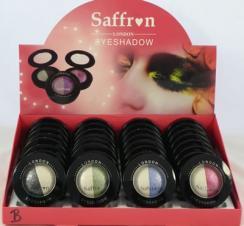 Fard de pleoape sidefat Saffron Duo Glitter Eyeshadow - Black