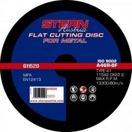 Disc abraziv Stern Austria G11520  pentru polizor unghiular - 115x2mm