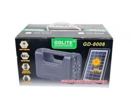 Kit sistem de iluminat cu panou solar GDLite GD-8008