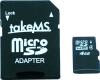 Card memorie takems microsd 4gb sdhc + 1