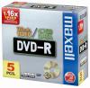 MAXELL DVD-R 4.7GB 16x, Jewel Case, 5 bucati (275517.10.GB)