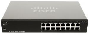 Switch Cisco SR216T, 16*10/100 Port Rackmount-Switch, Auto-Sensing, MDI-MDI-X Crossover, IEEE 802.1p/ IEEE 802.3u/ IEEE
