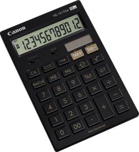 Calculator de birou portabil HS-121TGA, 12 digits, antibacterial, negru, Canon