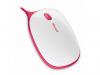 Mouse microsoft express, blue track, usb, win/mac, alb/rosu, 3