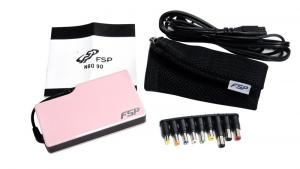 Universal Notebook Adapter, USB input, 19V output, 100-240 AC, 9 DC outpu, Fortron (FSP-NBQ90+PINK)