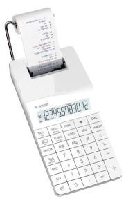 Calculator de birou X MARK 1, alb, solar power (fara baterie), 12-digit, functii Business, tiparire, Canon