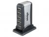 Hub USB 2.0, UHN-710, 7 porturi, alimentare externa, Ultron (67072)