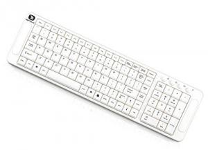 Tastatura USB Serioux SKT 40K, multimedia, 109 taste ( 4 hotkeys ), compacta, white, color box