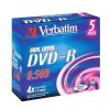 Verbatim dvd-r 4x, 8.5gb, double layer, jewel case
