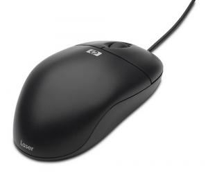 Mouse laser cu fir, USB2.0, 2 butoane, negru, HP, GW405AA