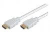 Cablu HDMI High Speed with Ethernet, conectori auriti, 3m, alb, 7003013, Mcab