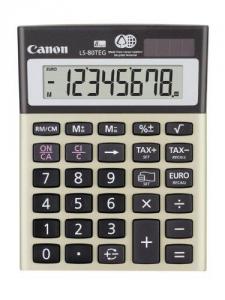 Calculator de birou LS-80TEG, 8 Digit, functii financiare, dual power, Canon