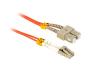 Cablu optic LC/SC, 2.0m, orange, V7 (V7E-625LCSC-02M)