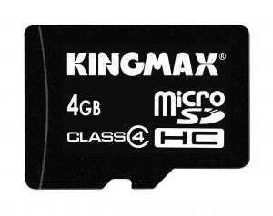 Card memorie KINGMAX MicroSD 4GB + MicroSD Reader SDHC Class 4