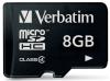 MicroSDHC 8GB, 4MB/sec citire, 4MB scriere, clasa 4, Verbatim (44004)