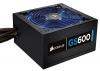 Sursa Corsair CMPSU-600G, Gaming Series GS600W ATX 2.3, 80+ Certified, Active PFC, ultra-quite 14mm fan, Blue LED