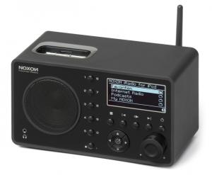 Noxon iRadio, USB, slot iPod, 1xRJ45, Acces Point 802.11b/g 54Mbps, FM, MP3, WMA-9, WAV, UPnP, negru (10535)