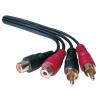 Cablu audio prelungitor 2xrca-m -