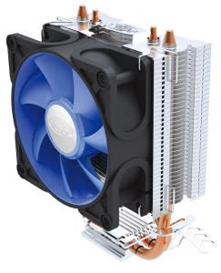 Cooler DeepCool CPU, Iceedge Mini, universal, LGA1366/1156/775 &amp; AMD AM3/AM2+/AM2, Aluminiu + 2 heatpipes