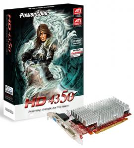 Placa video POWER COLOR ATI Radeon HD 4350 512MB DDR2