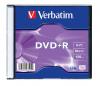 Verbatim dvd+r 16x, 4.7gb, matt silver, slim case