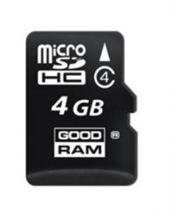 Card memorie GOODRAM MicroSD 4GB Class 4 + adaptor