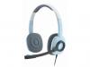 Casti stereo cu microfon Logitech H250, 2x3.5&quot;, microfon noise-canceling, bleu, (981-000377)