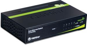 Switch TRENDNET TE100-S50G, 5-port 10/100Mbps, GREENnet, Metal case