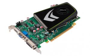 NVidia PNY GF GT 240 (555Mhz), 1GB DDR3 (1800Mhz, 128bit), PCIe2.0, VGA/DVI/HDMI