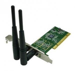 Placa de retea wireless Lan PCI Card 802.11n, 300Mbps, antena detasabila 3dBI, Edimax EW-7722IN