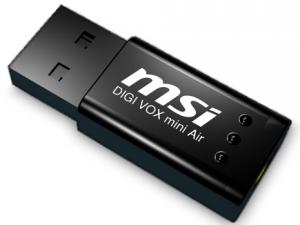 TV Tuner MSI DigiVox mini air, USB 2.0, DVB-T receiver, HDTV 1080i ready, telecomanda