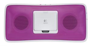 Boxe portabile Logitech S315I, reincarcabile, pentru iPod/iPhone, roz, 984-000188