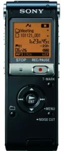 Reportofon digital Sony ICDUX513FB.CE7, 4GB, slot microSD/M2, LCD, USB, tuner FM, black
