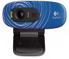Camera web logitech c270 model cukoare blue swirl,
