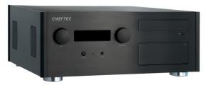 Carcasa Chieftec Hi-Fi case HM-01B, HTPC (USB/Firewire/Audio), mATX, ATX, Card-reader, VFD display, remote control