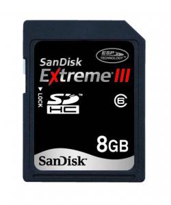 Secure Digital Card 8GB Extreme III