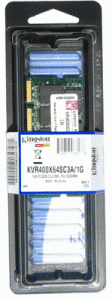 SODIMM DDR 1GB PC3200 KVR400X64SC3A/1G