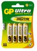 Baterie ultra alcalina R6 (AA), blister 4 bucati, GP (GP15AU-BL4)