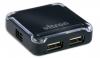 Hub USB 2.0 4 porturi, UH-440S, fara alimentare, negru (45196) Ultron