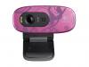 Camera web Logitech C270 model cukoare pink balance, 1.3MB, Video: 1280 x 720 pixels, microfon, USB2.0  (960-000691)