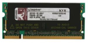 Memorie KINGSTON SODIMM DDR2 4GB PC5300 KVR667D2S5/4G