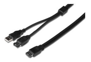 Cablu Y eSATA la eSATA + USB, tata-tata, 1m, 7001180, Mcab