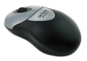 Mouse DELUX Optic DLM-326BT argintiu-negru