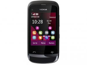 Telefon mobil NOKIA C2-02 Chrome Black