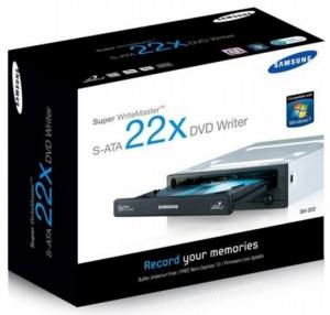 DVD+/-RW SAMSUNG 22x, Sata, Retail (fete interschimbabile negru,bej, argintiu), SH-222AB/RSMS