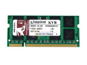 Memorie KINGSTON SODIMM DDR2 1GB PC4300 KVR533D2S4/1G